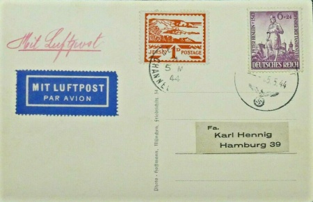 Another card to the Hennig family in Hamburg, perhaps the last sent only a month before D-Day