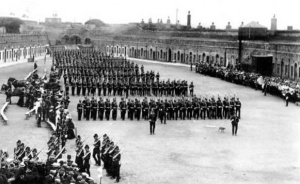 Albert Smith photograph of the parade ground in the early 20th century