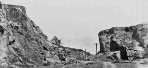 Verclut Quarry, the source of stone for the breakwater