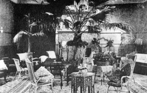 The hotel lounge in 1914