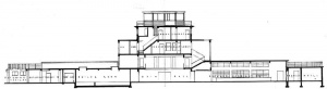 The architect's elevation of the new building