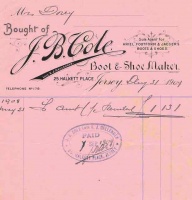J B Cole, boot and shoe makers in Halkett Place