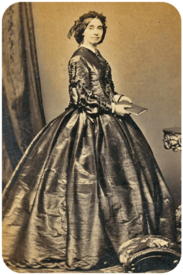 An unidentified Mrs de La Taste photographed by Bashford circa 1860
