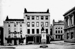 Central Hotel was in the Royal Square at its eastern end, and has now reverted to its' former name of "The Cock and Bottle", following a long period of being known as The Cosy Corner