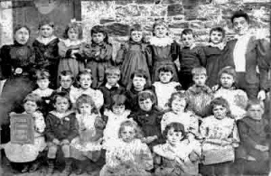 A mixed class at St Luke's School in 1897