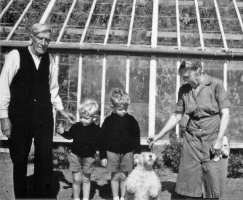 Louise and Thomas Duquemin with their grandchildren Heini and Rudy Le Tacon
