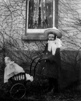 A child with her pram in 1905