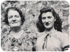 Olivia Matilda Adams, nee Anquetil, with her daughter-in-law Alice Stark