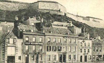 And a much older photograph of the same row of buildings