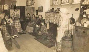 Typical Jersey parlour at St Ouen in 1916