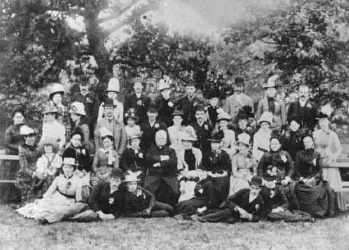 A fete at the manor in 1883