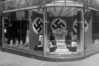 Burtons, on the corner of Halkett Place and King Street, was established as a special shop for Germans