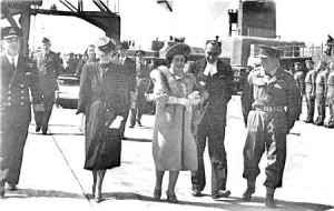 King George VI and Queen Elizabeth arrive in Jersey after the Liberation
