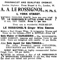 Le Rossignol pharmacy, 5 York Street, 1940