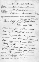 One of the first letters posted on 15 May 1945