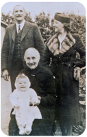 Four generations of de La Hayes - Ann de la Haye, nee Benest, with her son Alfred (Fred), Alfred’s daughter Lily (Troy) and Lily’s baby daughter Anne (now Miller)