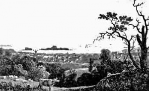 The castle viewed from the shore