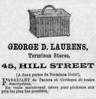 Advert for Laurens baskets in 1894
