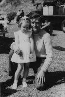 Laurie Knight Ricou (1928-1984) with his daughter
