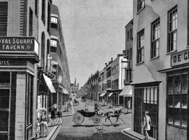 A 19th century drawing of Halkett Place