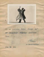 SS SS Obersturmfuhrer Braun's thanks for his 'happy hours' in Alderney