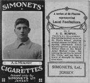 A 1925 cigarette card for Celtic's A G Murphy