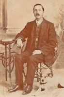 Bentley Cook Simmons, born in St Helier in 1876, the son of William Henry and Emily, married to Esther Abula (1885- ) in about 1909 after serving in the Royal Navy. This picture was taken in Malta