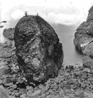 The Dolphin Rock at Douet de la Mer, between Greve de Lecq and Creux Gabourel
