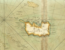 Jersey 'upside down' from the French map