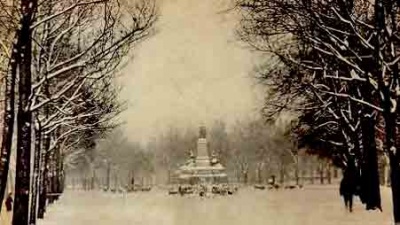 The Parade covered in snow in 1903