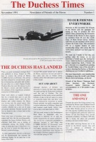 A newsletter for the restored Heron G-AORG in 1991