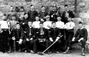 Militiamen at the barracks