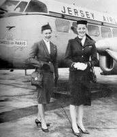 Jersey Airlines staff had new uniforms in 1956