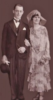 Harold Edward Le Saux, born in Jersey in 1905, with his wife Amy, nee Monkhouse (1908-1993)