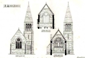 Plans produced for a new church in 1873