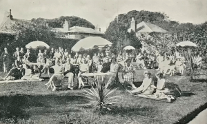 Part of the extensive gardens in 1930