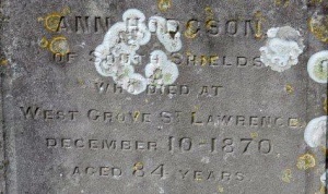 Hodgson, St Lawrence