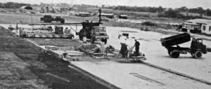 Runway resurfacing in 1965