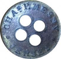 A button manufactured for tailor Charles Philip Mesny