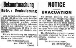 An Evening Post deportation notice