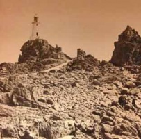 A Victorian lantern slide of La Corbiere