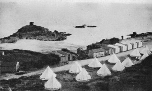 The early days, when camping meant tents