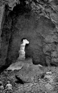 The opening of the cave