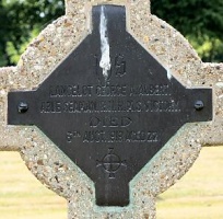 The grave of Great War casualty Lancelot George Albert at Haslar Royal Naval Cemetery, Gosport