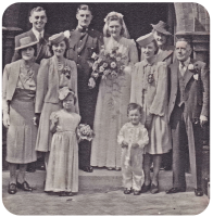 1943 wedding of Royston Philip Jeandron and Elsie Margaret White