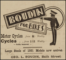 1931 advert in the Chronique de Jersey