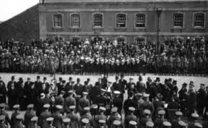 The handing of the castle keys to the States in 1923