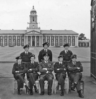 An air cadets contingent of the Combined Cadet Force on a visit to RAF Cranwell in 1975