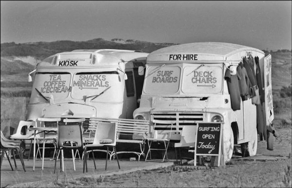 in St Ouen's Bay in the 1960s