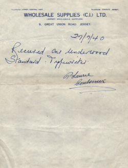 The Centenier's receipt